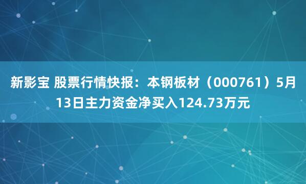 新影宝 股票行情快报：本钢板材（000761）5月13日主力资金净买入124.73万元