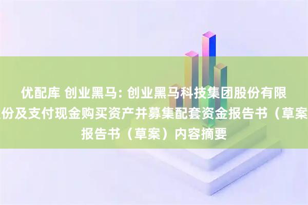 优配库 创业黑马: 创业黑马科技集团股份有限公司发行股份及支付现金购买资产并募集配套资金报告书（草案）内容摘要